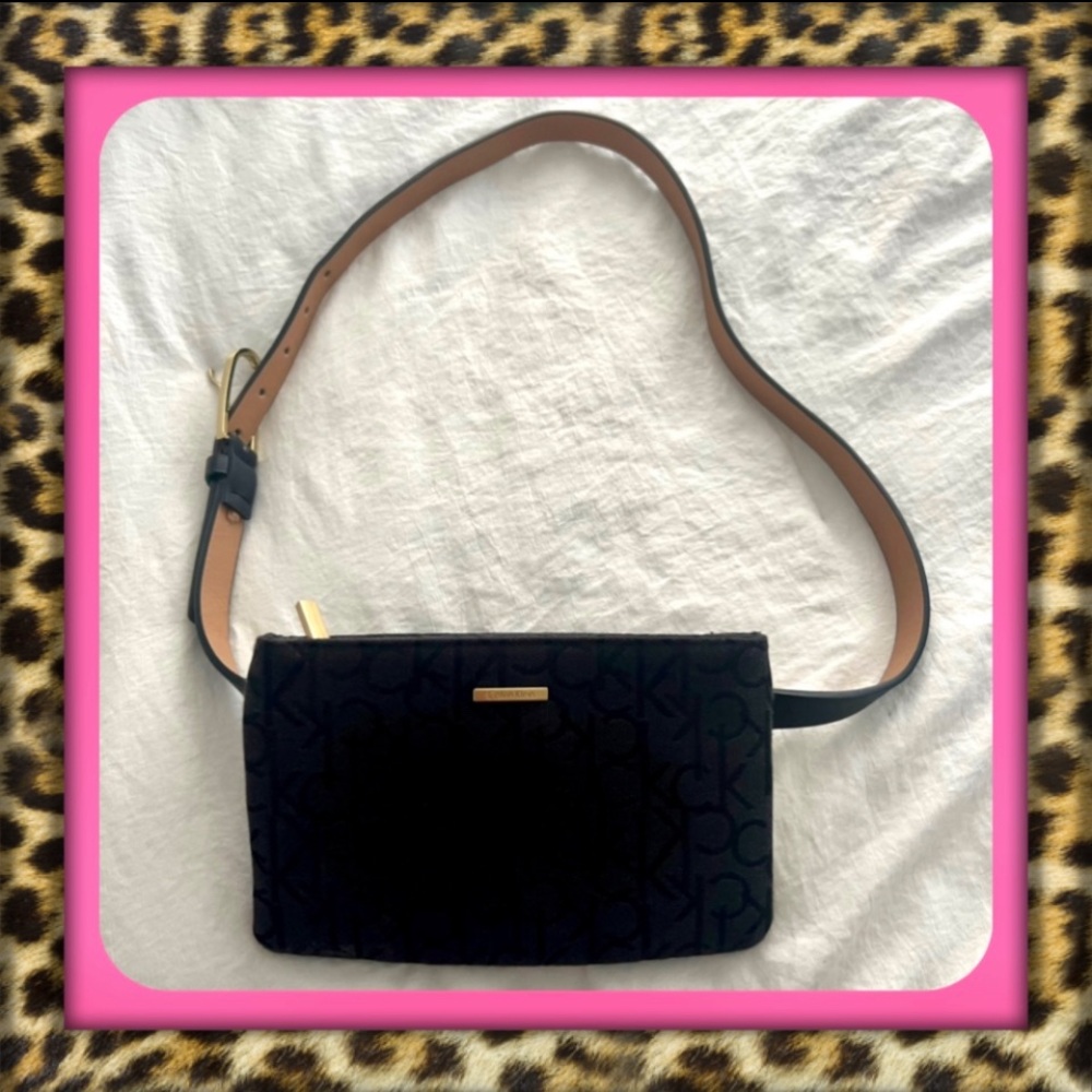 👑✅PRICE FIRM✅ Calvin Klein Black Fanny Pack Waist Belt Bag